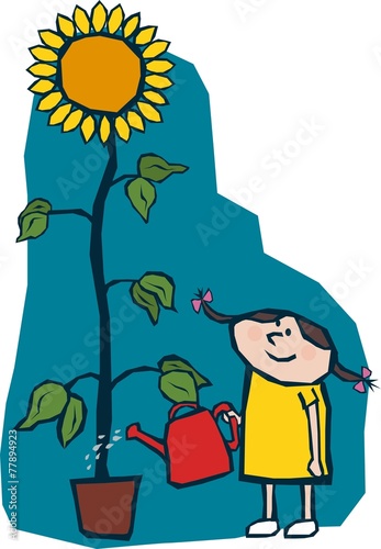 Girl & Sunflower