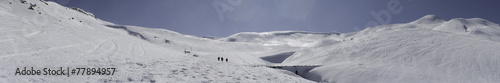 Snow mountain landscape