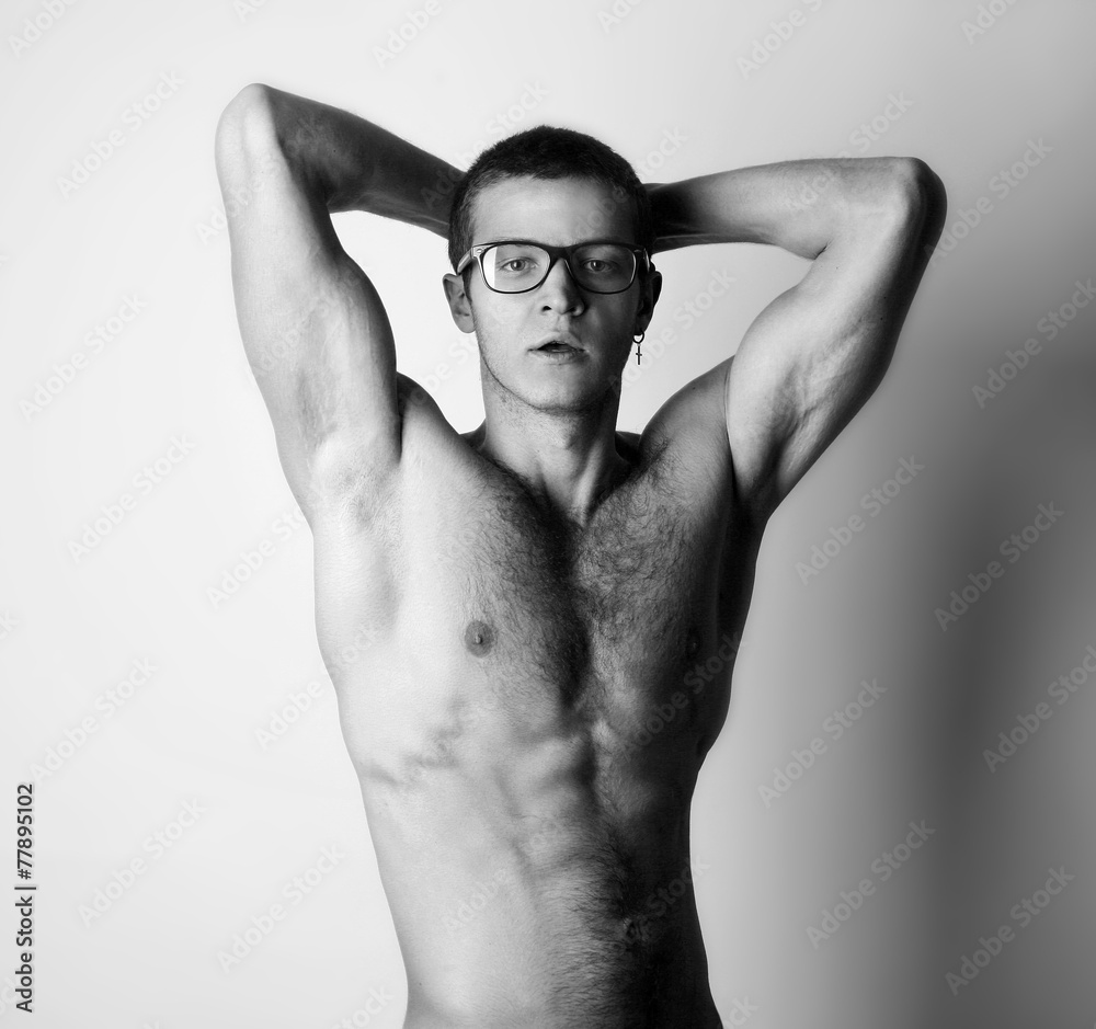 Sexy man poses foto de Stock | Adobe Stock