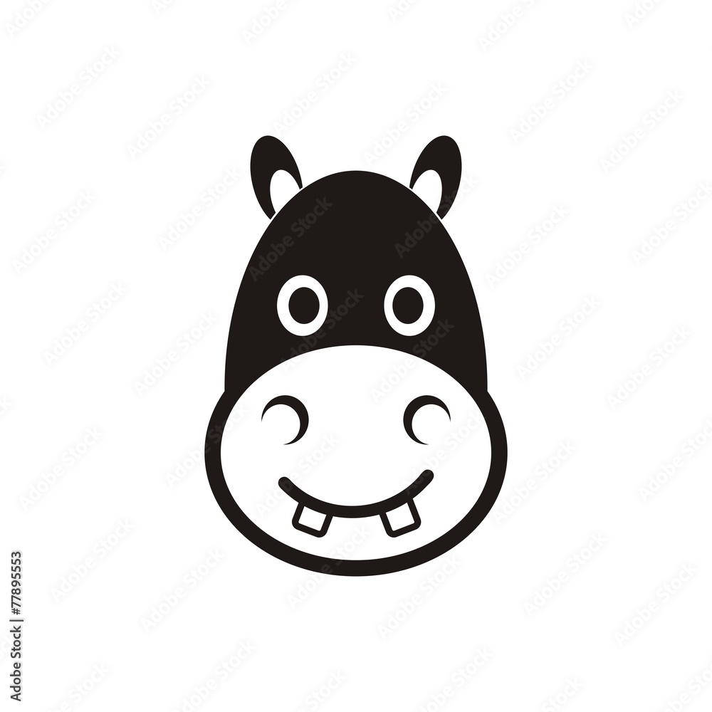 Hippo head icon
