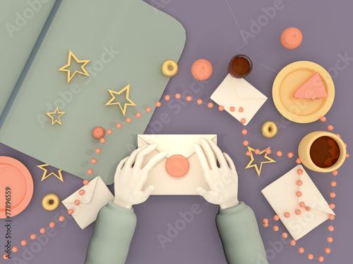 Tableau sur toile The letters