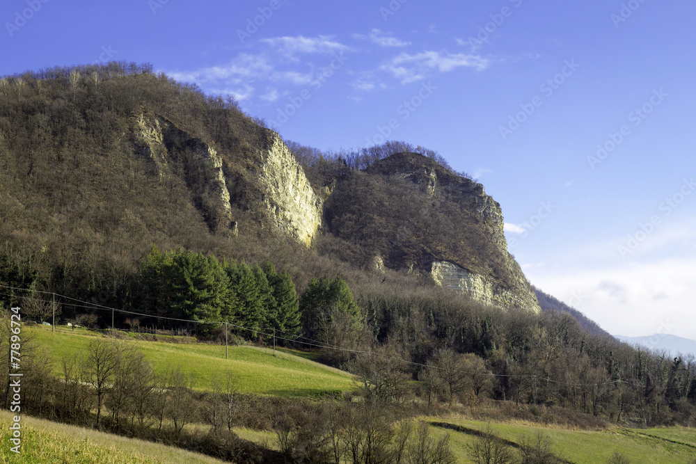 Obraz premium Cliffs of Oltrepo Pavese. Color image