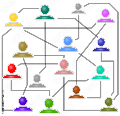 Netzwerk Beziehungen Network  150209-02