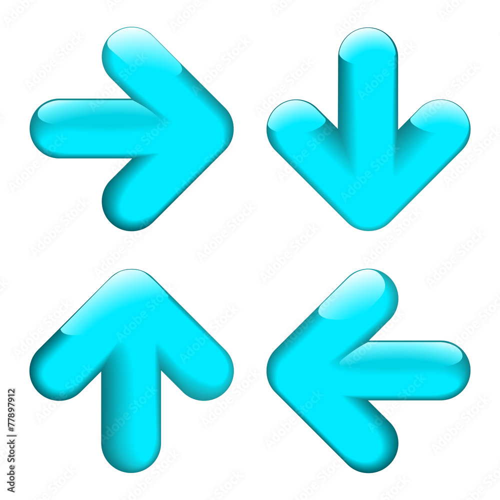 Set of blue buttons for web. Vector. Set of blue buttons for web. Vector.