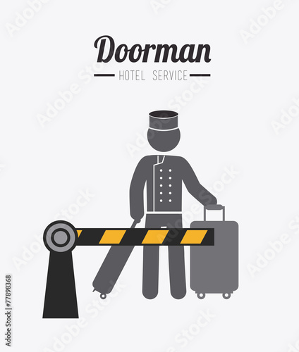 Hotel design, vector illustration.