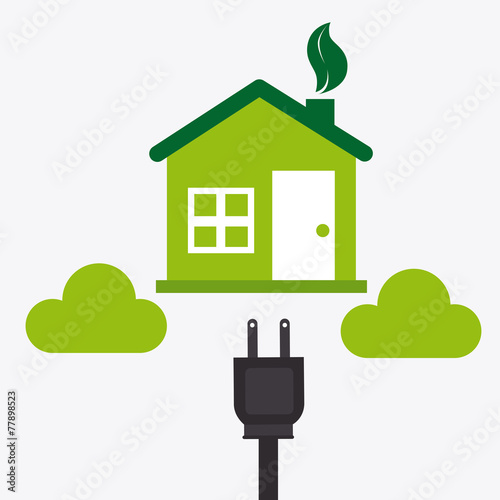 Ecology design, vector illustration.