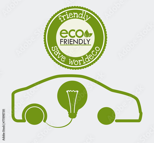 Ecology design, vector illustration.