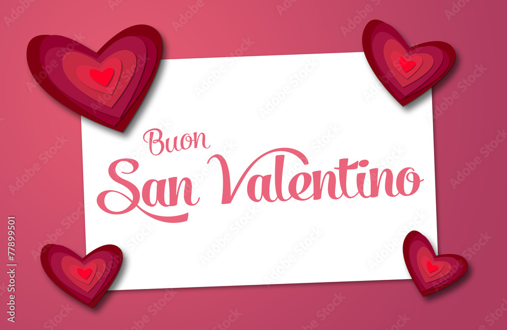 Lettera di buon san valentino Stock Illustration | Adobe Stock