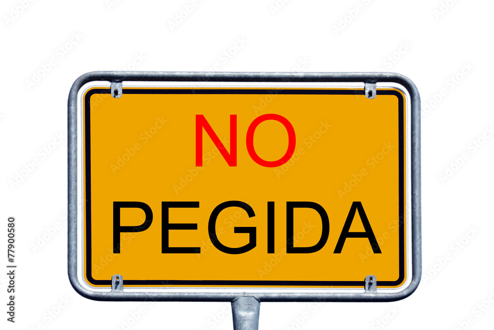Ortsschild - No Pegida Ortsschild - No Pegida