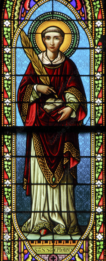 Saint Stephen,stain glass