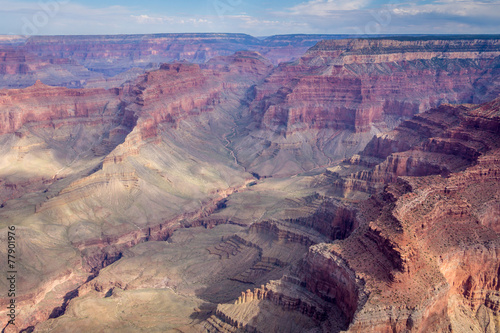 Bird's eye view on the west rim of the Grand Canyon National Par