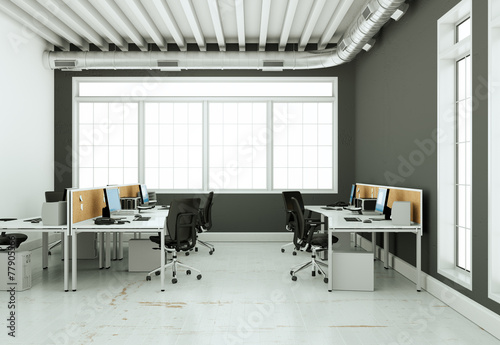 modernes Büro im Loft