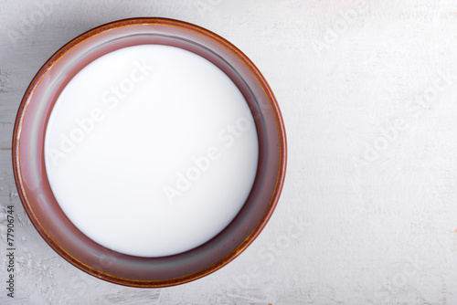 Bowl with milk