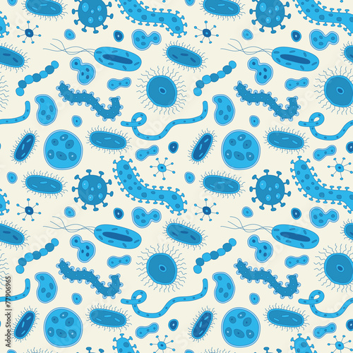 Bacteria / Germs repeat pattern
