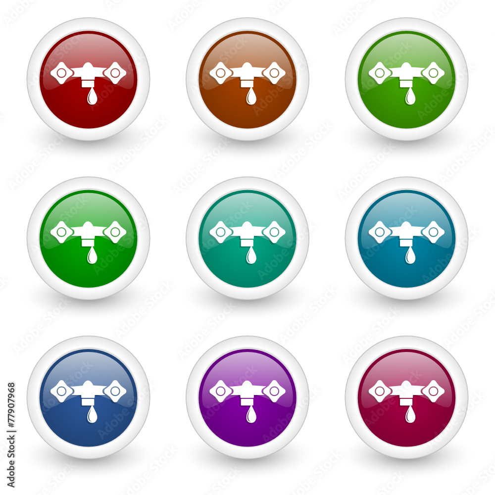 water web icons vector set water web icons vector set
