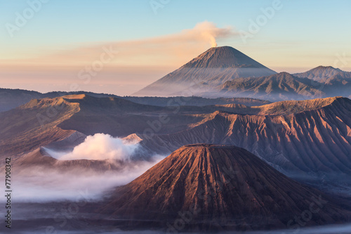 Volcans Bromo, Semaru et Batok
