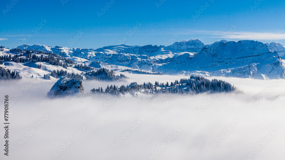 Ski resort Ibergeregg, Switzerland