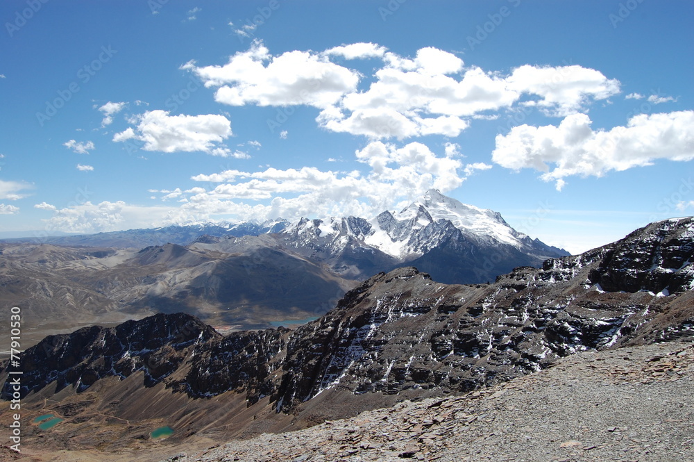 Among the last remaining high elevation glaciers in the Andes, Bolivia, South America