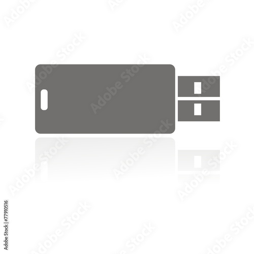 Icono USB FB reflejo