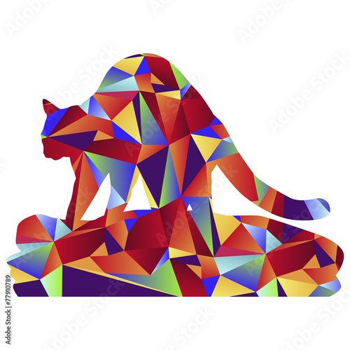 Polygon Cat Kneading Icon