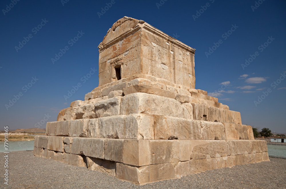 Cyrus Tomb in Pasargadae of Shiraz