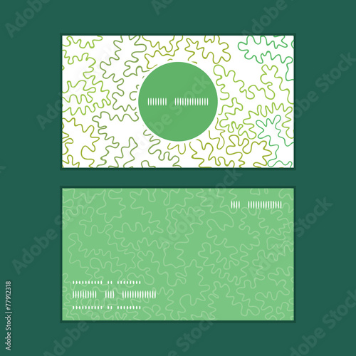 Vector curly doodle shapes vertical round frame pattern business