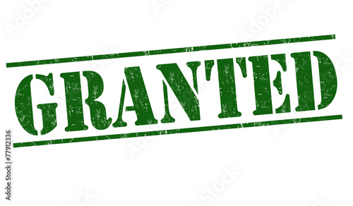 Granted stamp