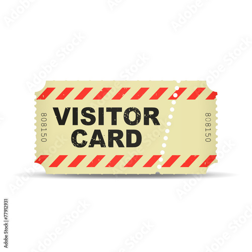 ticket v3 visitor card I