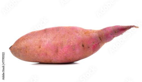 sweet potato on the white background