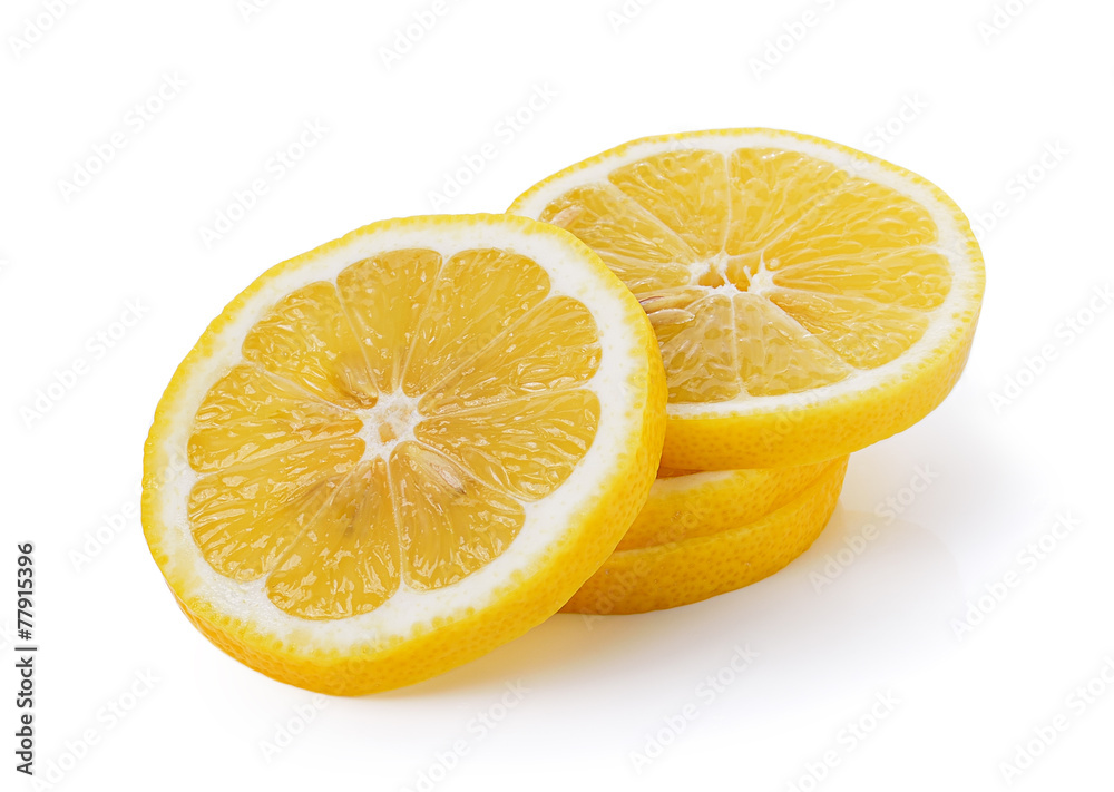 Fresh lemon on white background Fresh lemon on white background