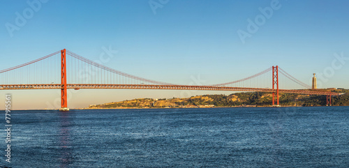 Rail bridge in Lisbon, Portugal.