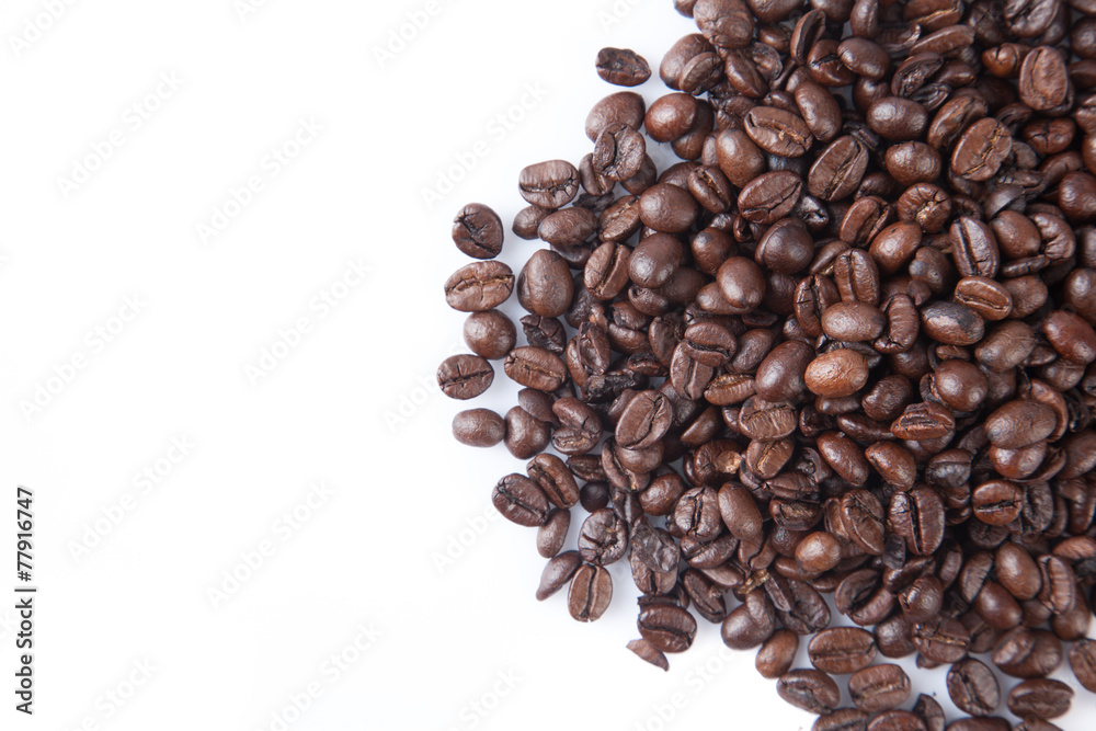 Pile of roasted coffee beans Pile of roasted coffee beans