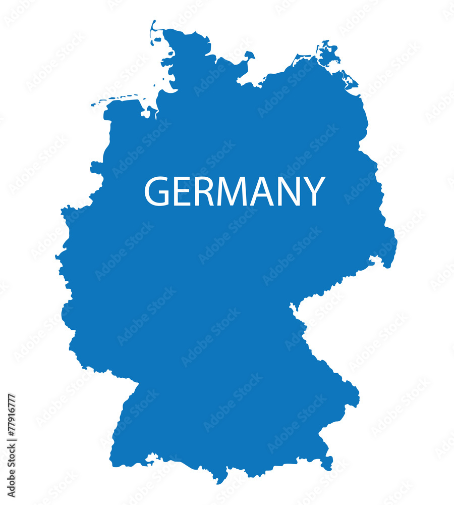 Obraz premium blue map of Germany
