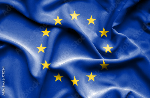 EU waving flag
