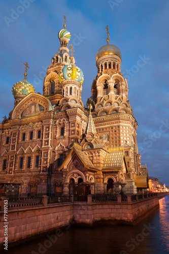 Famous Church on Spilt Blood in St Petersburg, Russia