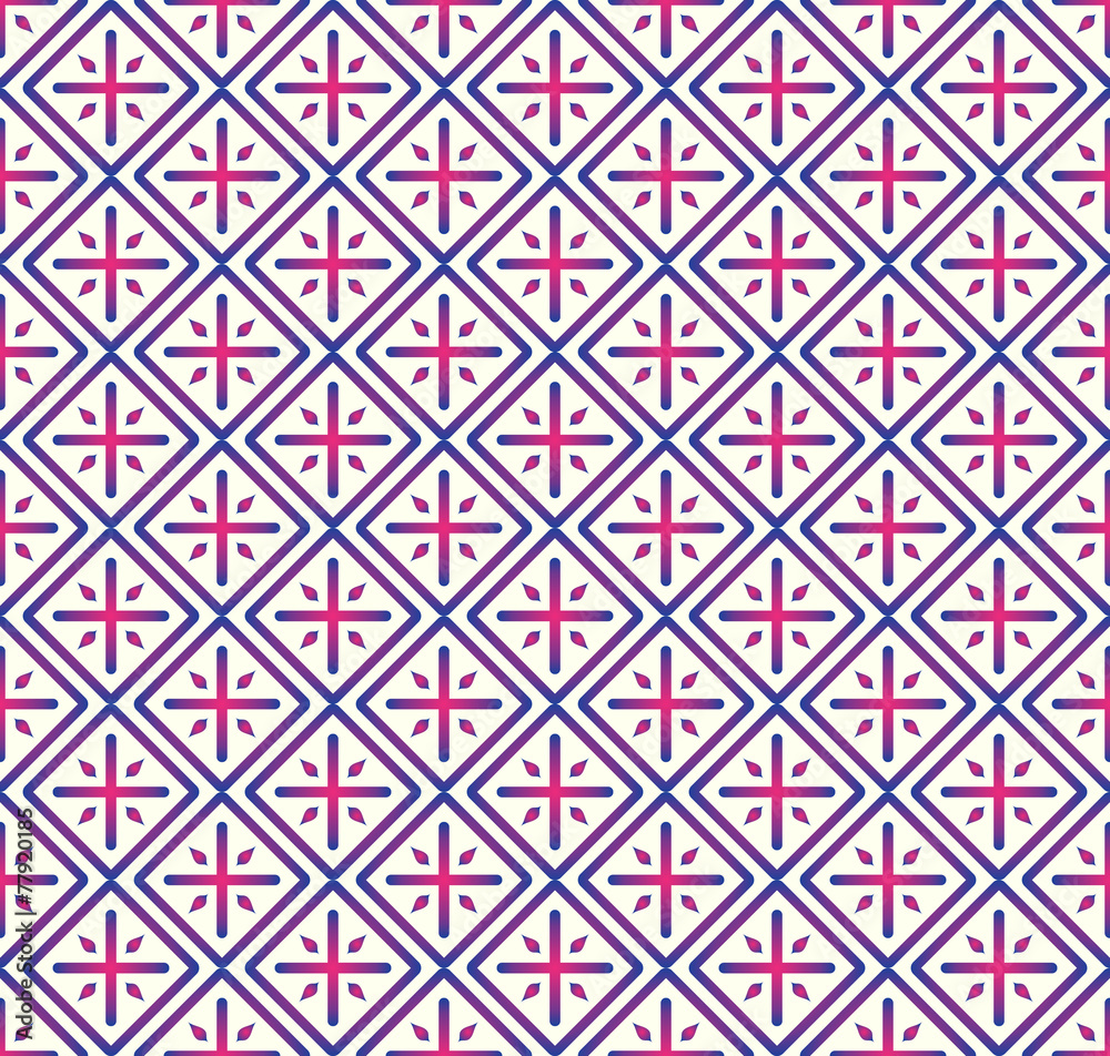 Blue Plus Sign and Rectangle Seamless Pattern on Pastel Backgrou Blue Plus Sign and Rectangle Seamless Pattern on Pastel Backgrou