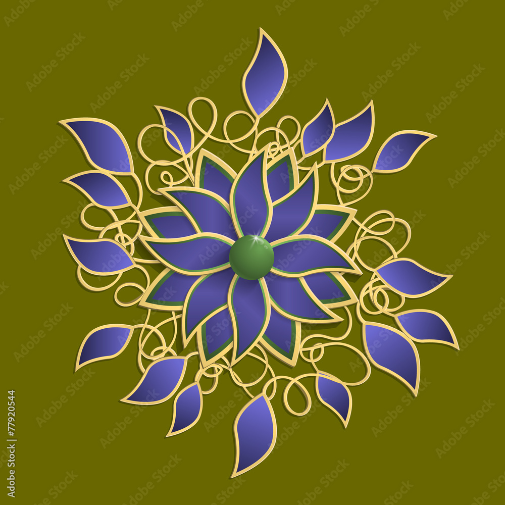 Obraz premium Abstract lotus flower