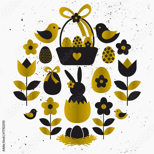 Easter Design Elements Collection