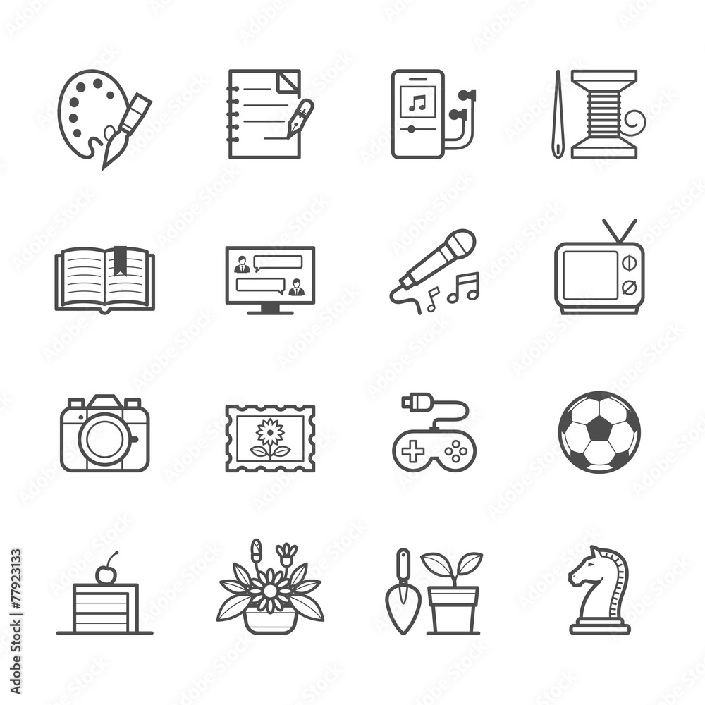 Hobbies Icons