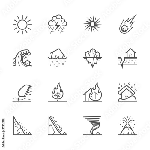 Natural Disaster Icons