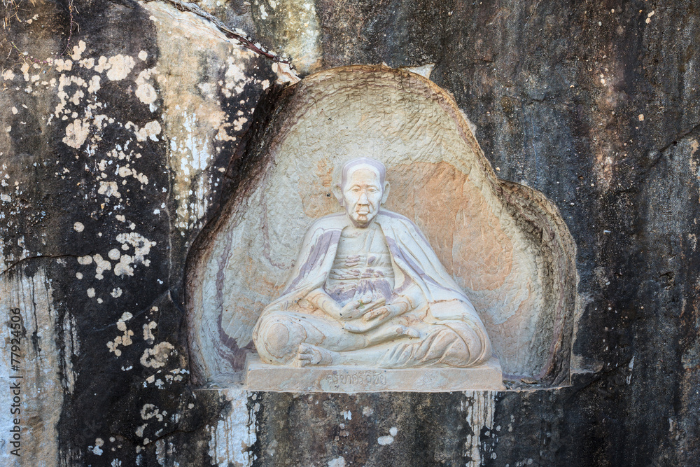 SAKONNAKHON THAILAND - NOVEMBER 28: The famaus monk names 