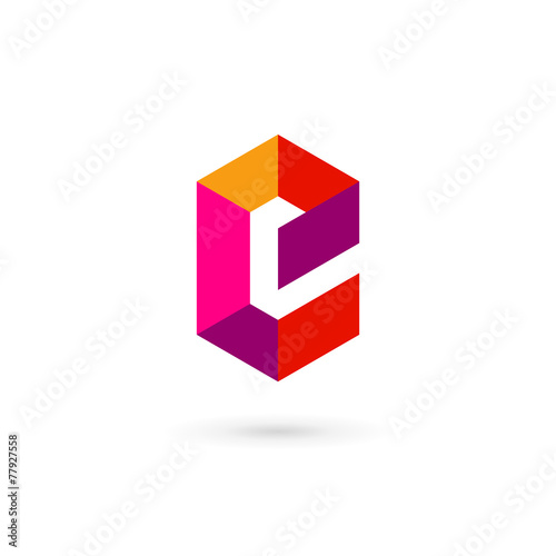 Letter E mosaic logo icon design template elements