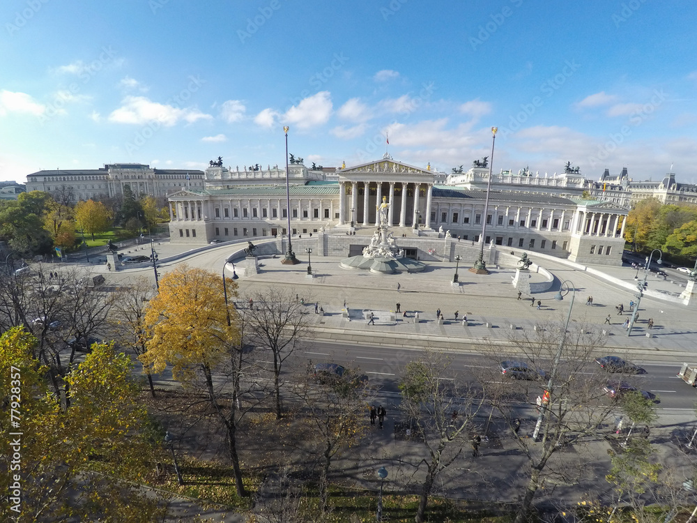 Fototapeta premium Austrian Parliament in Vienna