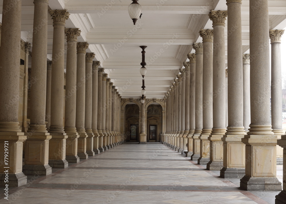 Classical style colonnade, Karlovy Vary