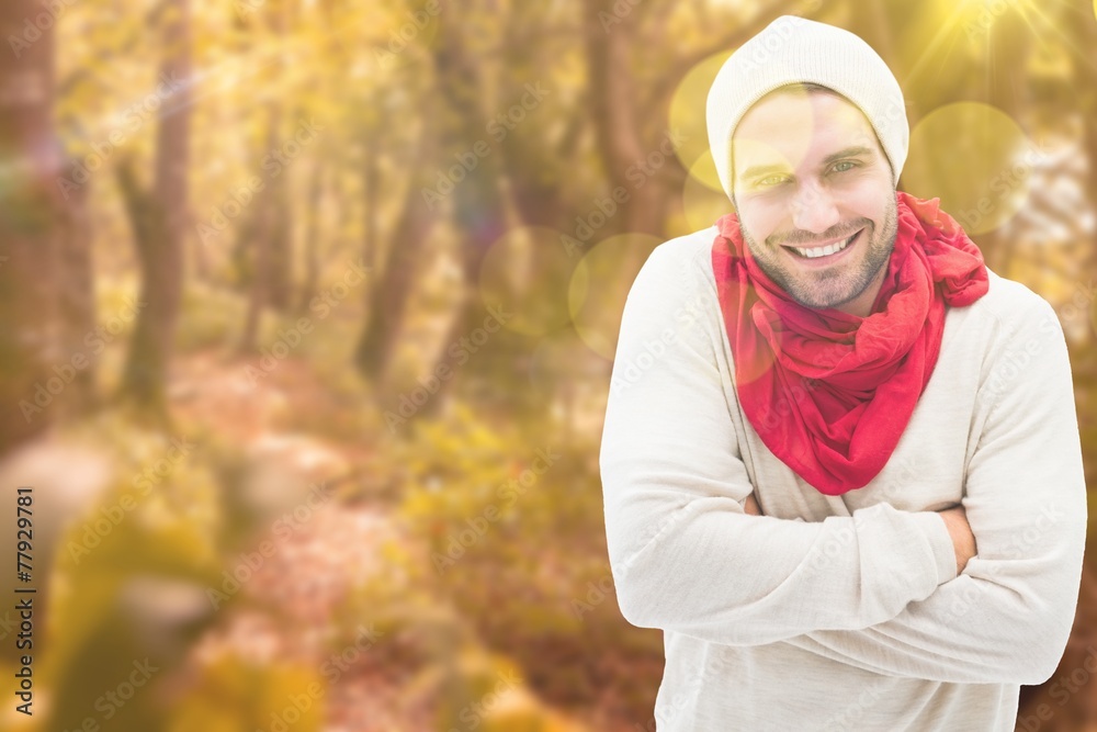 Composite image of handsome hipster Composite image of handsome hipster