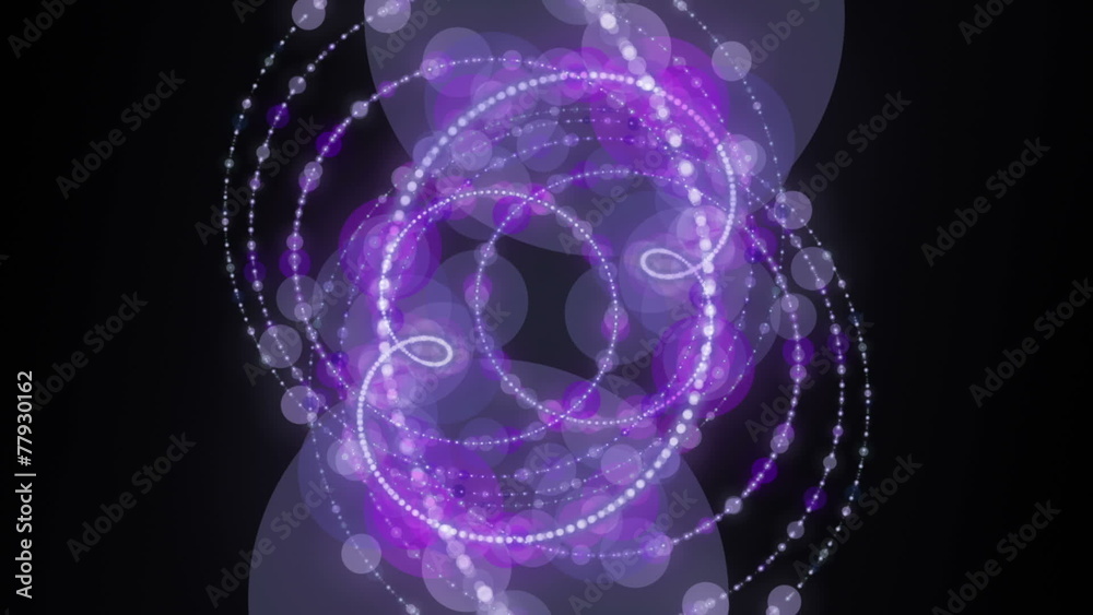 fantastic animation – particle object in motion – loop HD