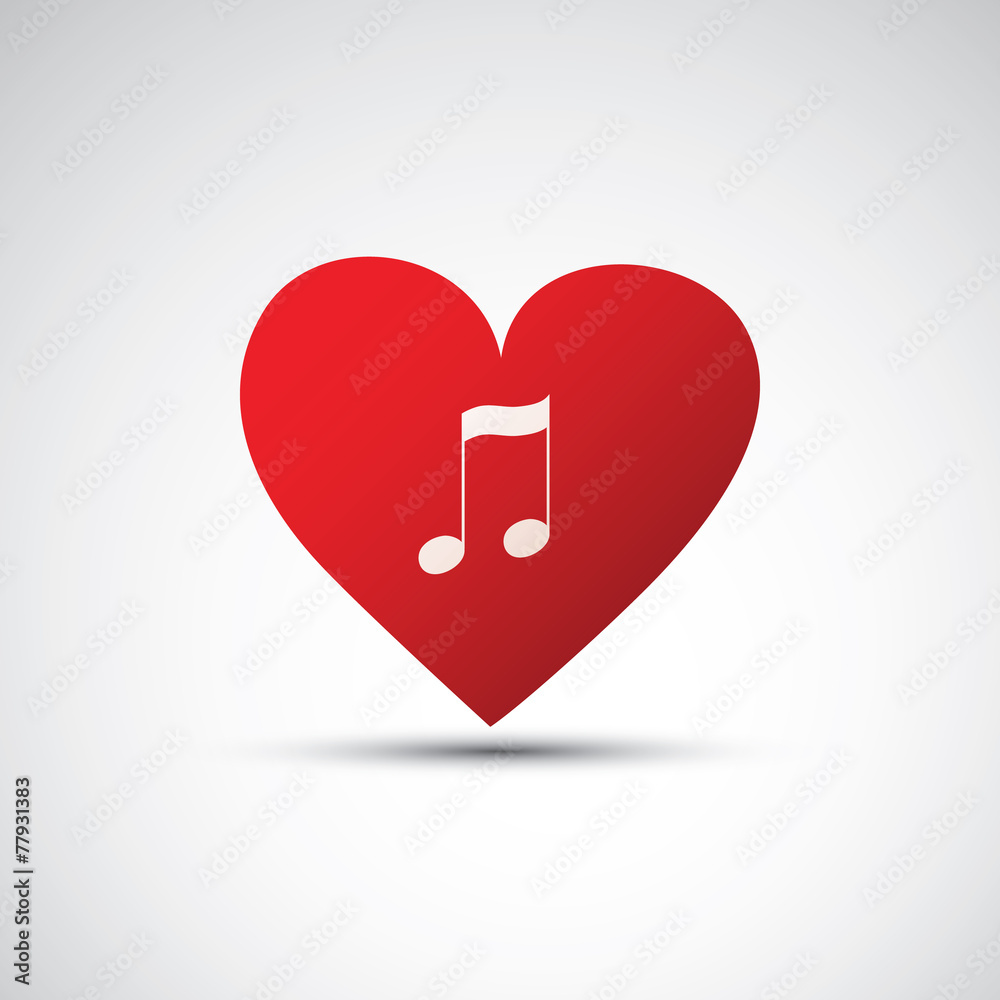 I Love Music - Icon Design Template