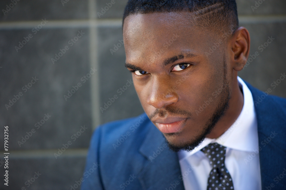 Modern african american businessman