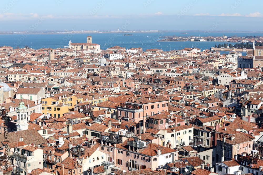 Venice seen from the bell tower of saint Mark