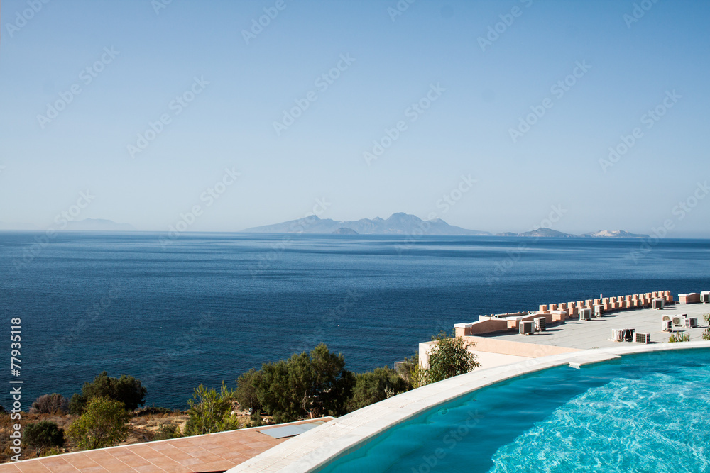 Obraz premium view from the vantage point of the Mediterranean Sea